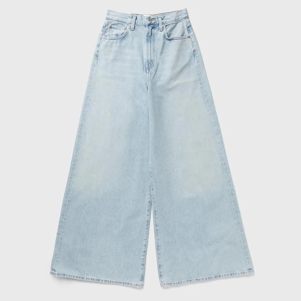 NEW AGOLDE NOLAN JEANS IN ENCOUNTER STOVE PIPE WIDE LEG - Picture 3 of 3